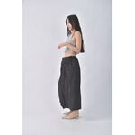 (M) uniqlo質感格紋黑色長裙二手衣, , large