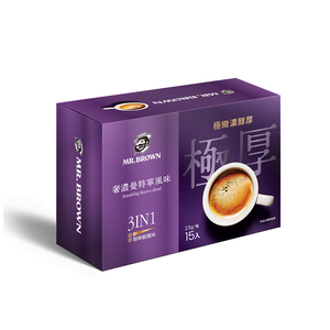 伯朗咖啡極厚奢濃曼特寧風味三合一 23g x15