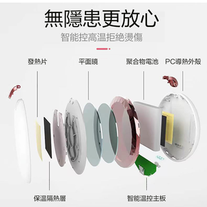 🔥 Valentine&rsquo;s Day Gift 🔥 3-in-1 Heated Makeup Mirror, Portable Power Bank, USB Rechargeable