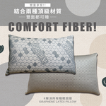 【Galatea 葛拉蒂】台製石墨烯遠紅外線透氣抗菌獨立筒枕 2入(枕頭/獨立筒/透氣枕), , large