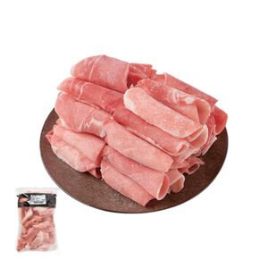 Frozen pork slices