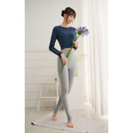YOGA FLOW Ballet Tied Shirt - 綁帶蝴蝶結罩衫 - 墨水藍 Indigo, , large