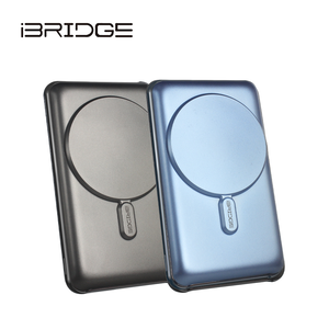 iBRIDGE 10000mAh 磁吸式超輕薄帶線行動電源-石墨灰
