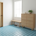 【Monster】B+ Japanese Tile Waterproof Interlocking Floor Mat Single Piece (30x30cm) -Linen Beige, , large