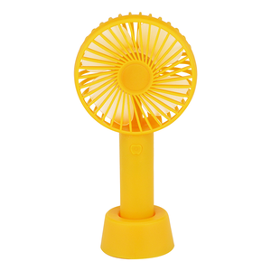 ABS HANDHOLDING/TABLE FAN-YELLOW COLOR