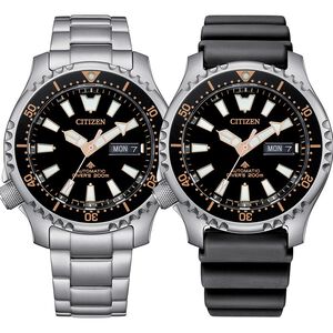 CITIZEN 星辰 PROMASTER 鋼鐵河豚復刻機械錶 附贈橡膠錶帶 NY0160-66E