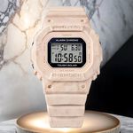 CASIO 卡西歐 G-SHOCK 大理石紋 太陽能方形女錶 GMS-S5600RT-4, , large