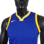 Nike NBA 青少年 球衣 籃球背心 背心 V領 勇士 藍黃 [WZ2B7BZ2B-WAR], , large