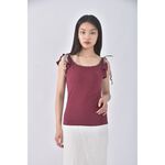 (S) burberry質感棉質純棉紅色上衣二手衣, , large