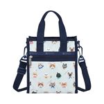 |快速出貨|Lesportsac Mini N/S Tote 小方型 手提 肩背 托特包 購物袋 送禮-晴空貓語, , large