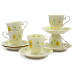 [豐名日本餐具] 咖啡杯五客入組 高台黃菊 ROBERTA / C00CS5-39, , large