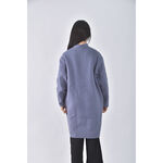 (L) uniqlo長版藍色外套二手衣, , large