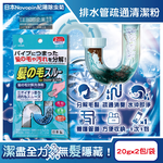 [日日好物]日本Novopin紀陽除虫菊-排水管分解毛髮污垢疏通清潔粉(20gx2包)/袋(清理水管去污洗淨劑,過碳酸鈉管道養護消臭,溶解皂垢黏液堵塞物), , large