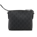 GUCCI Interlocking G 標誌附手提把迷你郵差包/黑灰色, , large
