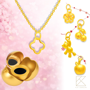 【TLH】黃金墜項鍊 5選1 珍藏金蘋果 純金999 約重0.05錢&plusmn;0.01 (附卡片 送禮)