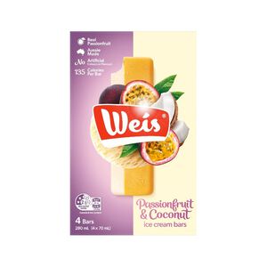 Weis Passionfruit Coconut Ice Cream Bar