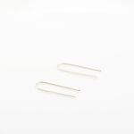 【Angel & Me】Simple U wire s925 sterling silver earrings Birthday gift, , large