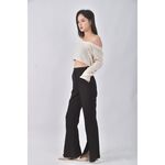 (S) ran 2高腰質感黑色長褲二手衣, , large