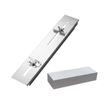 Galvanized knife sharpening holder with a bluestone (ordinary sharpening stone), , large