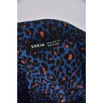 (S) shein質感豹紋藍色洋裝二手衣, , large