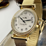 [星晴錶業]COACH手錶,32mm,CH00061白色錶面金色錶殼金色米蘭錶帶款, , large