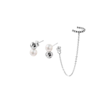 Bubble pearl earrings, , large