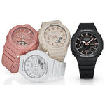 CASIO 卡西歐 G-SHOCK 珊瑚粉 八角雙顯手錶 GMA-S2100-4A2, , large