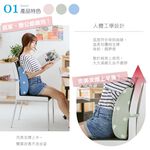 【格藍傢飾】水玉涼感舒壓腰靠墊 記憶綿 記憶枕 護腰靠墊 辦公椅靠墊 腰靠 腰枕 坐椅靠墊, , large