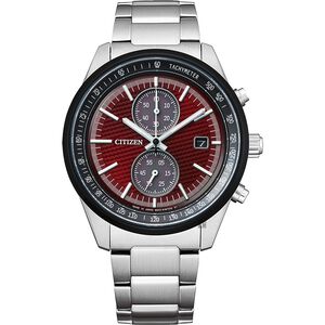 CITIZEN 星辰 東京紅限量版 計時碼錶腕錶 CA7034-96W