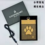 [LOGINHEART]寵物造型－狗掌 免取卡正面感應證件套 可客製 其他夾層票卡不干擾 臺灣製造獨家精品 附矽膠掛繩, , large