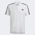 Adidas M 3S PQ PS 男 POLO衫 短袖 上衣 運動 休閒 舒適 吸濕 排汗 白 [GK9138], , large