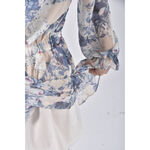 (S) 【金莎私服】eyescream質感花紋藍色洋裝二手衣, , large