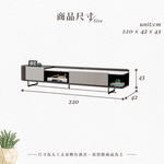 【Hampton 漢汀堡】蓋兒莫7.3尺石面長櫃, , large