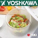 【YOSHIKAWA吉川】日本蔬菜脫水器(大)SP1195 日本製 手動甩水神器, , large