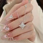 【A&R】S925純銀輕奢星辰大海光芒鎖骨項鍊 附馬卡收納盒, , large