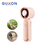 【 GUXON】巧冰扇 冰敷折疊手持高速風扇GXFAN01 (100段速/附掛繩)- 玫瑰粉, , large