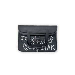 Skull Expanded Square Briefcase Black (L)