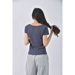 (S) net素面藍色短袖上衣二手衣, , large