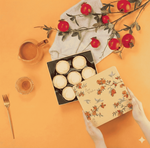 【冊子過年禮盒】彩鳥飛悅單層禮盒(白玉明月酥x7), , large