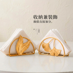 【上手家居】金屬紙巾架(衛生紙架/餐巾紙架/名片架)-銀杏葉, , large