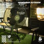 【樂活不露】12吋風格立扇【戰術綠】電風扇 靜音風扇 工業扇 三段風速 組裝式可拆卸, , large