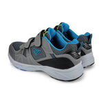 JUMP將門 魔鬼氈運動男鞋 男運動鞋 休閒鞋 MIT台灣製 魔鬼氈 輕量 透氣 耐穿 Q彈 釋壓 抗菌 耐磨 防滑 灰, , large