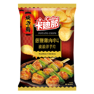 卡迪那波浪洋芋片蔥鹽雞肉串口味75G