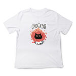 JZ TEE 黑貓變身-FIRE 印花短袖T恤, , large