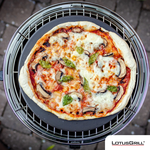 【德國LotusGrill】G340無煙烤肉超值七件組 (烤爐+披薩烤盤+玻璃蓋+腳架+夾+刷+炭精), , large