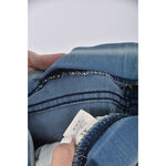 (XL) 高腰棉質緊身藍色長褲二手衣, , large