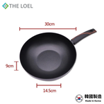 【THE LOEL】韓國天然原礦不挑爐不沾鍋系列-30cm深炒鍋附鍋蓋, , large