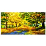 【御畫房】黃金大道 國家一級畫師手繪油畫60&times;120cm(VF-135), , large