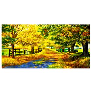 【御畫房】黃金大道 國家一級畫師手繪油畫60&times;120cm(VF-135)