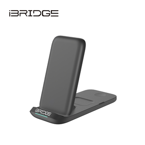 iBRIDGE Folding 3-in-1 Wireless Charger - Black